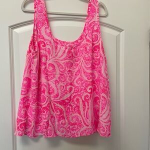 Lilly Pulitzer Pink Relaxed Sleeveless Tank